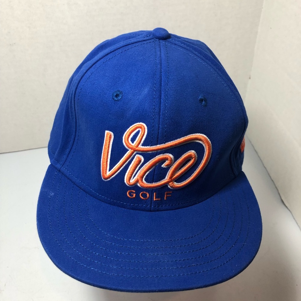 Vice Golf Hat Snapback Blue Orange Embrace Your Vice PGA Snap Back